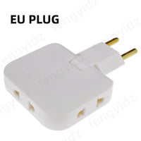 3 in 1 EU Power Socket Plug Adapter Foldable US to EU Travel Aadapters Power Converter KR Plug Electrical Socket AC Outlet