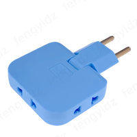 3 in 1 EU Power Socket Plug Adapter Foldable US to EU Travel Aadapters Power Converter KR Plug Electrical Socket AC Outlet